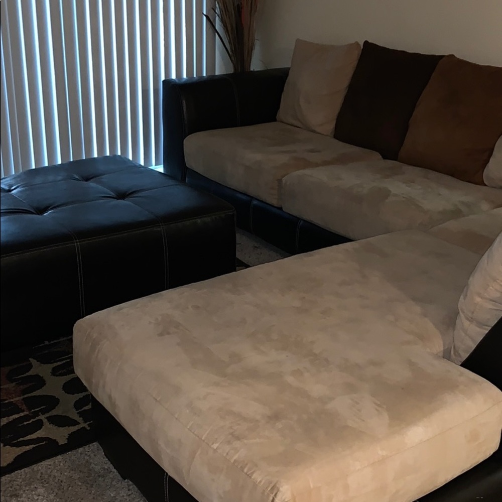 Couches with ottoman